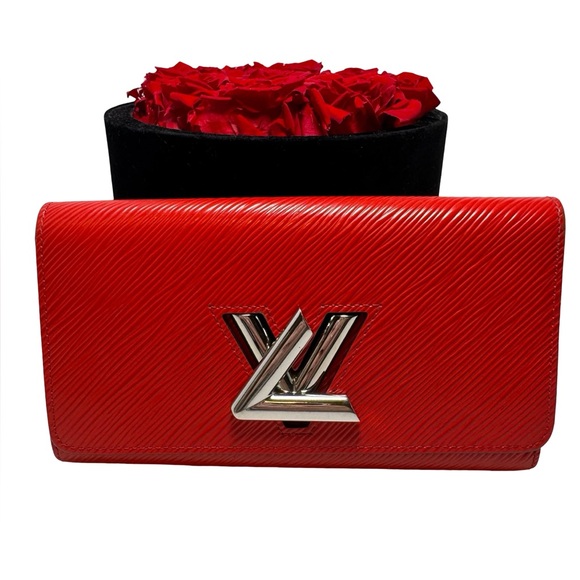 Louis Vuitton Twist Wallet/Clutch Coquelicot Red Epi Leather - Picture 1 of 15